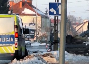 BWM dachowało. Kierowca pod wpływem alkoholu 3 Fot. KPP Giżycko