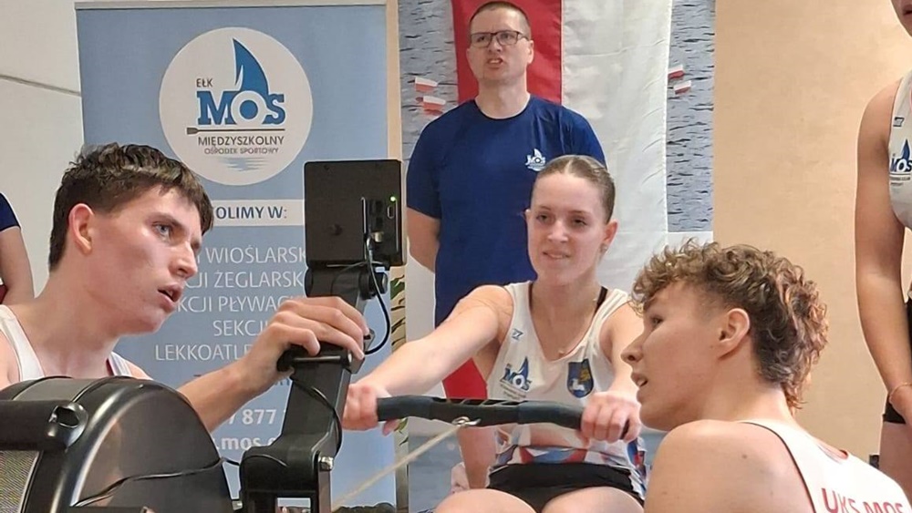 Mistrzowie w ergometrach wioślarskich trenują w Ełku 3 zdj. MOS Elk 5