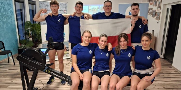 Mistrzowie w ergometrach wioślarskich trenują w Ełku 1 zdj. MOS Ełk