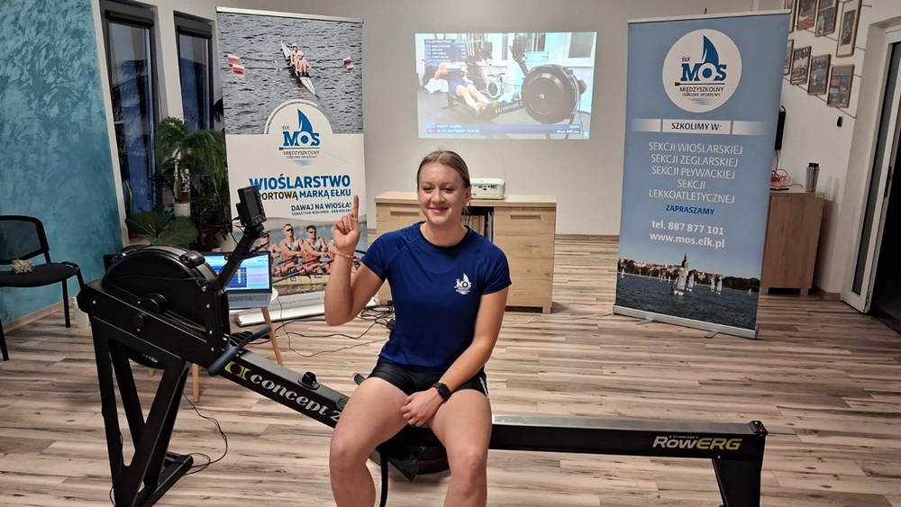 Mistrzowie w ergometrach wioślarskich trenują w Ełku 7 zdj. MOS Elk 7