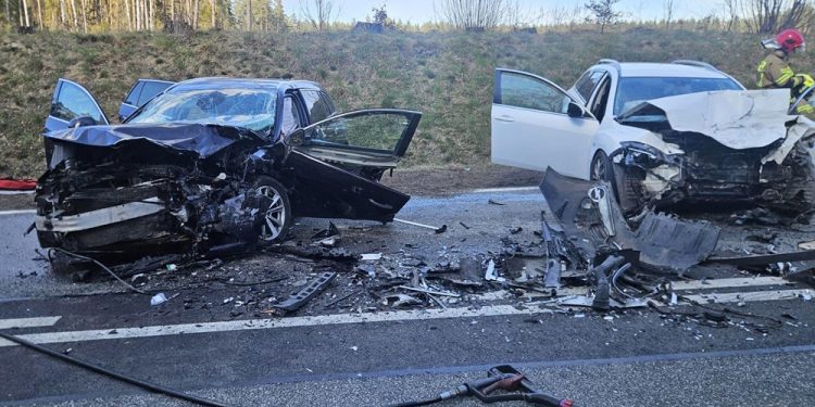 zdj. KPP w Piszu, wypadek w Klusach