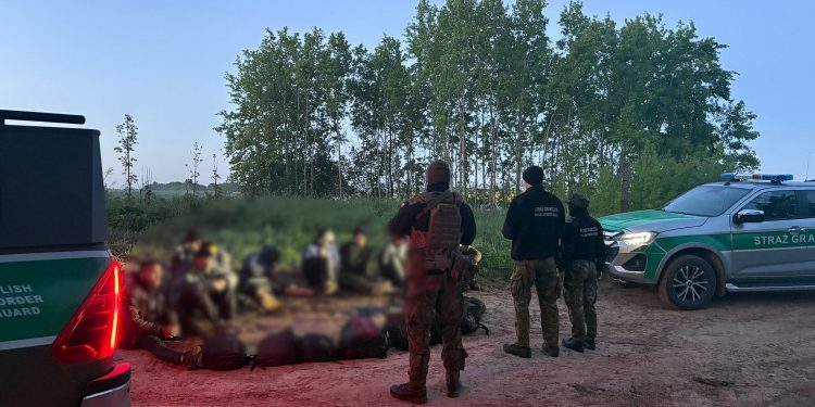 Zatrzymani po nielegalnym przekroczeniu granicy 1 źródło: POSG