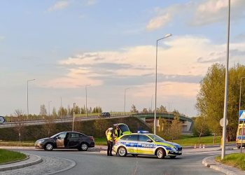 Wypadek z udziałem rowerzysty, zdj. Radio 5