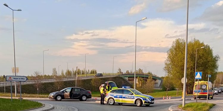 Wypadek z udziałem rowerzysty, zdj. Radio 5