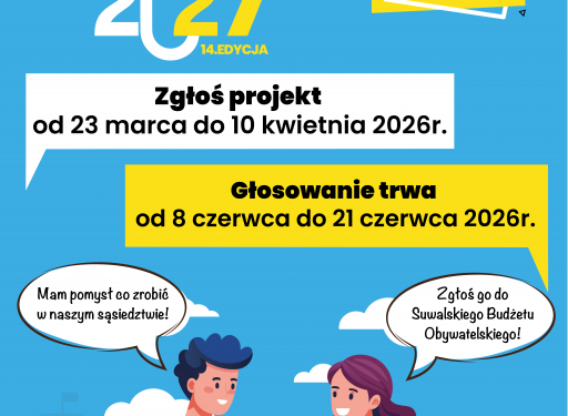 Znamy projekty Suwalskiego Budżetu Obywatelskiego 1 źódło: UM Suwałki