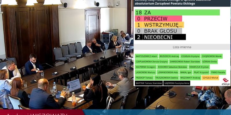 Zarząd Powiatu z wotum zaufania i absolutorium 1 sesja powiatu 28 05
