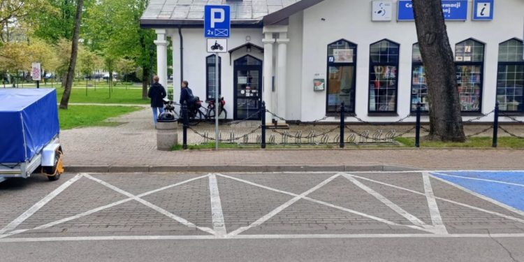 Miejsca parkingowe dla motocykli w Suwałkach 1 źródło: ZDiZ