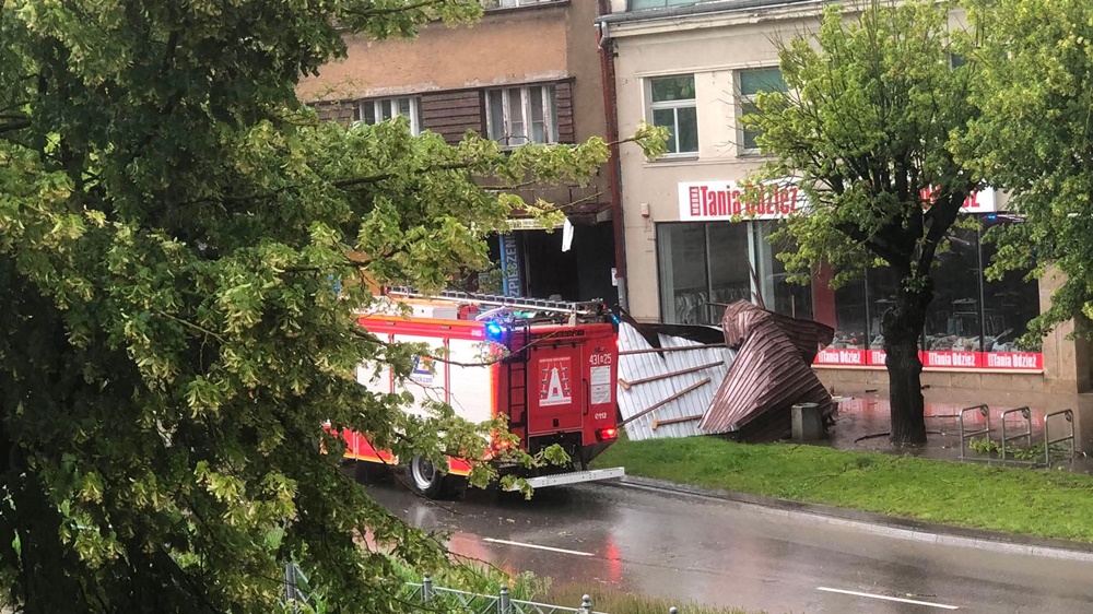 Kilkadziesiąt strażackich interwencji po ulewie w Ełku 2 po burzy 3