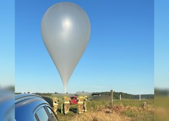 Balon wylądował nocą. Świadek zaalarmował służby 2 zdj. KPP w Gołdapi
