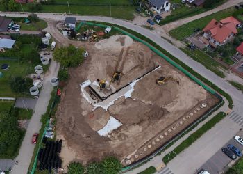 Powstaje zbiornik przy ulicy Olsztyńskiej 3 Źródło: UM Suwałki