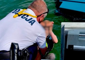 Akcja policjantów na Jeziorze Białym 2 KPP Augustów