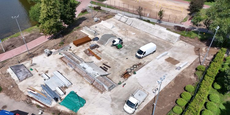 Przebudowa skateparku dobiega końca 1 źródło: UM Suwałki