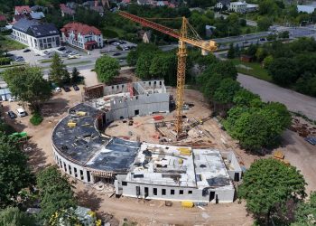 Postępuje budowa suwalskiej mediateki 2 źródło: Um Suwałki