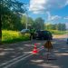 Trzy osoby ranne w wypadku. Na miejscu pracują służby. Droga jest zablokowana 10 zdj. KPP w Olecku