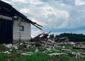 07.08.26 Uszkodzone dachy i polamane drzewa Fot. OSP Sucha Wies 5
