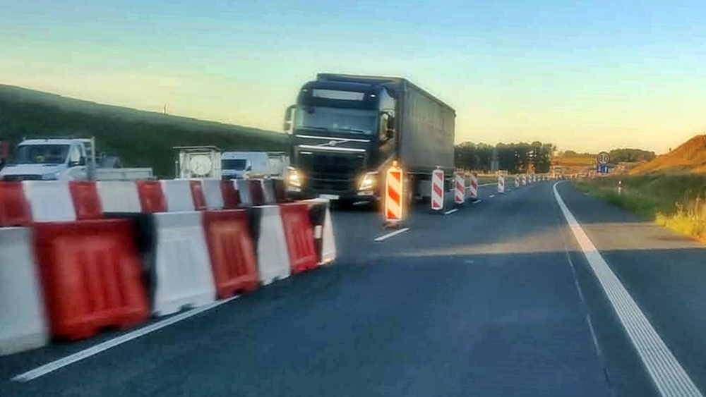 Wolniej na trasie S61 Suwałki - Budzisko 3 Wolniej na trasie S61 Suwalki Budzisko 3