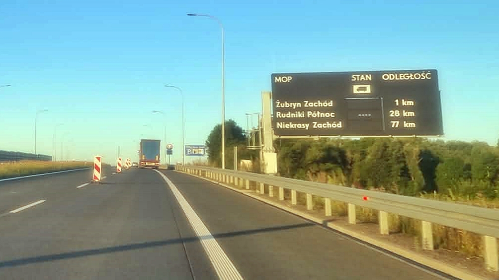 Wolniej na trasie S61 Suwałki - Budzisko 2 Wolniej na trasie S61 Suwalki Budzisko 4