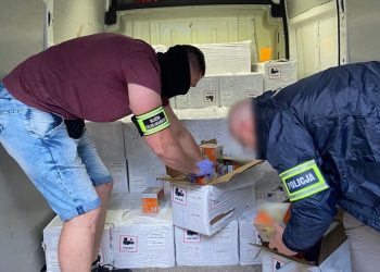 Wpadli podczas przeładunku 3 Fot. KWP Olsztyn