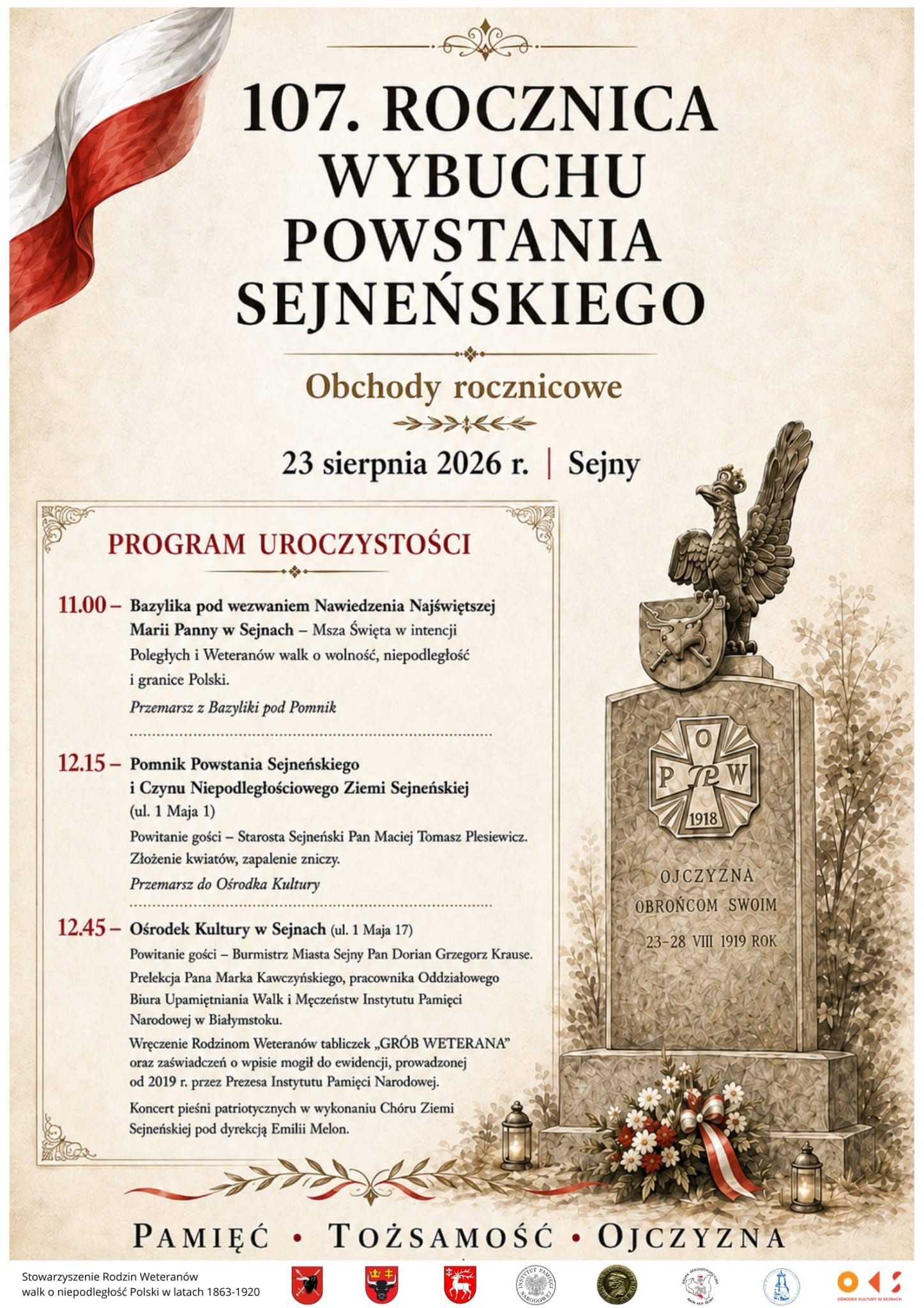 Obchody 107. rocznicy Powstania Sejneńskiego 2 sejny