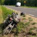 Motocyklista i jego 6-letni syn trafili do szpitala 10 zdj. KPP w Ełku