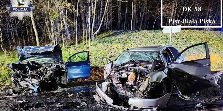 18-latek odpowie za spowodowanie wypadku. Akt oskarżenia trafił do sądu 1 zdj. KPP w Piszu