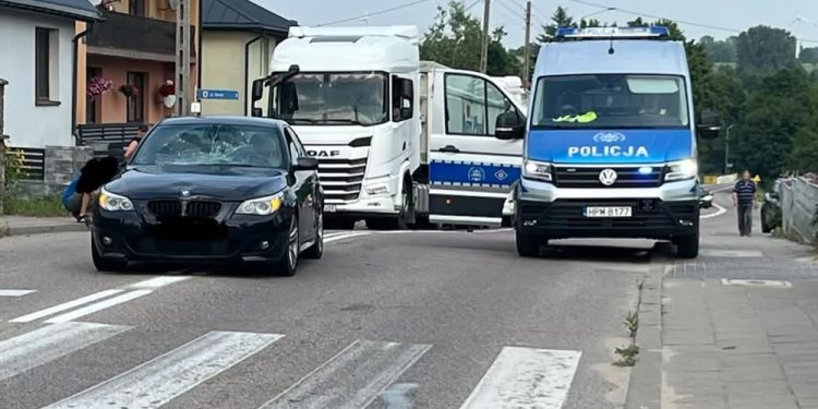 Potrącenie pieszego w Filipowie. Okoliczności wyjaśnia policja 1 zdj. OSP Filipów