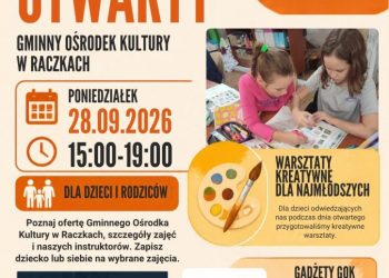 Dzień Otwarty w Gminnym Ośrodku Kultury w Raczkach 2 plakat dnia otwartego gok raczki