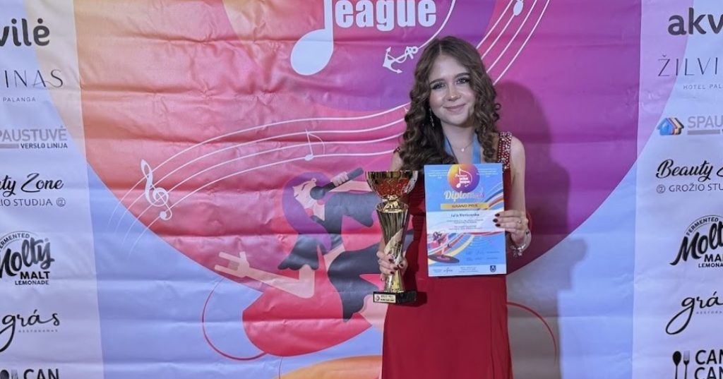 Julia Markowska z Grand Prix telewizyjnego festiwalu piosenki Palanga Talent League
