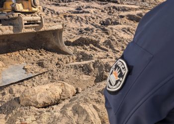 Odkryli bombę lotniczą- konieczna ewakuacja mieszkańców 2 Fot. KPP Gołdap