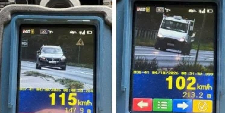 Jechali za szybko, stracili prawo jazdy 1 kadr1