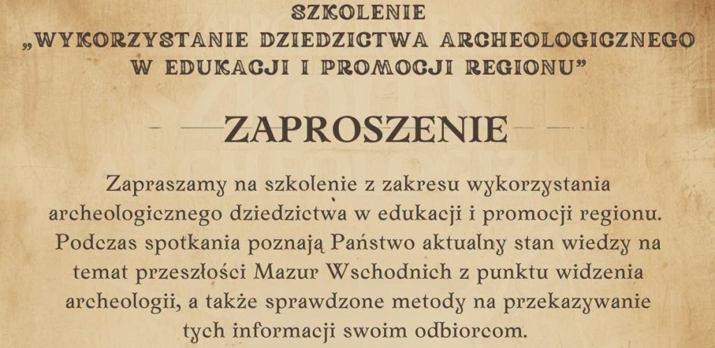 Szkolenie z edukacji archeologicznej w Gołdapi 3 Terra Desolata