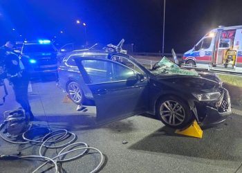 Dwie osoby zginęły w wypadkach na drogach w regionie 3 Tragiczny wypadek na trasie S61 na wysokości miejscowości Czerwonka, zdj. OSP Szypliszki